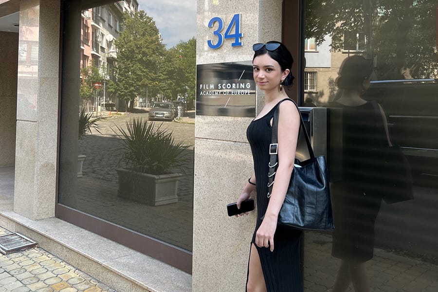 Katya Bessarabov studies film scoring in Bulgaria